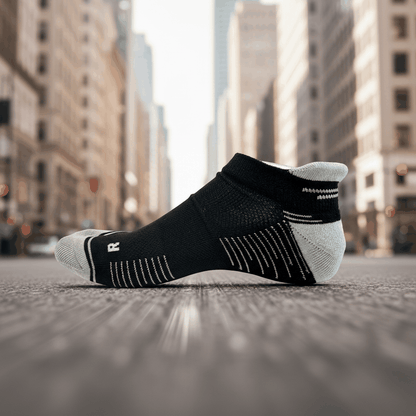 Running Socks Low Cut Black/Grey