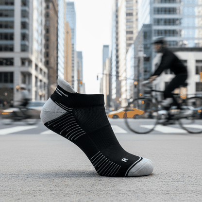 Running Socks Low Cut Black/Grey