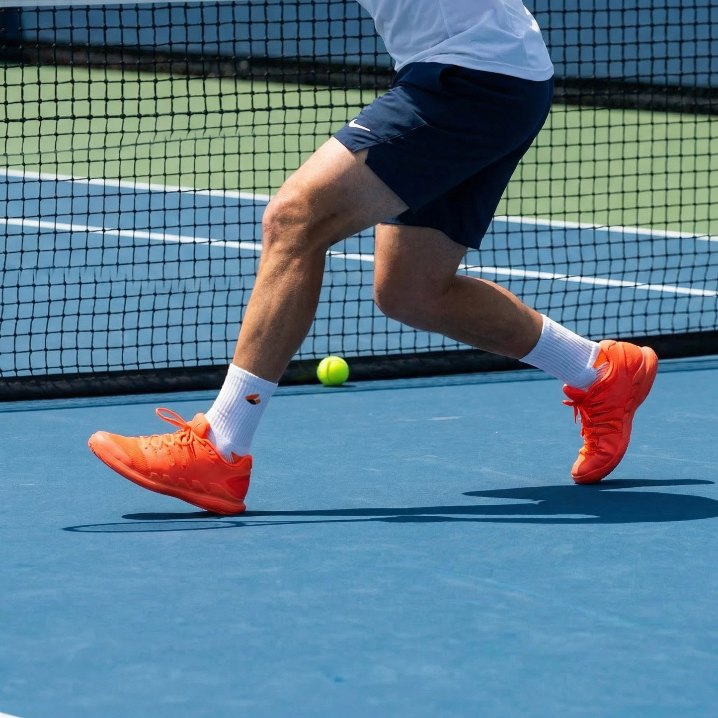 Tennis Socks Crew Lite White/Orange