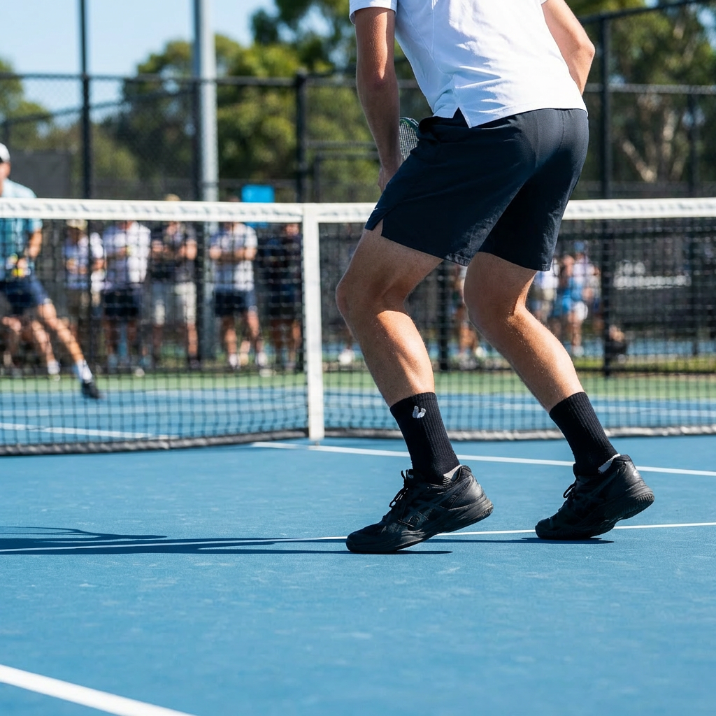 Chaussettes de Tennis Crew Noir/Gris