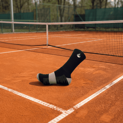 Chaussettes de Tennis Crew Noir/Gris
