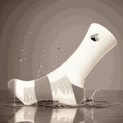 Tennis Socken Crew Lite Weiss/Grau