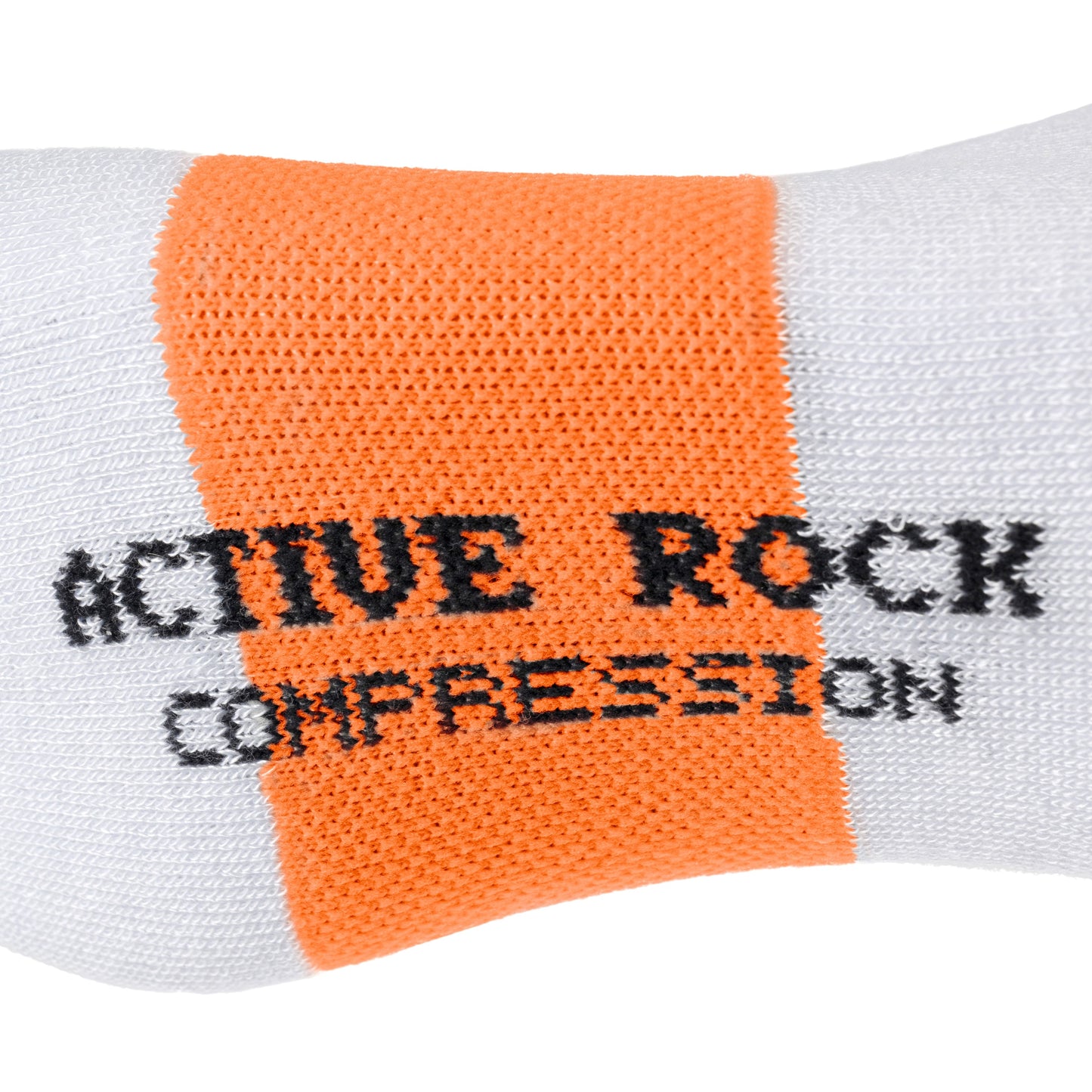 Kompression Socken Weiss/Orange