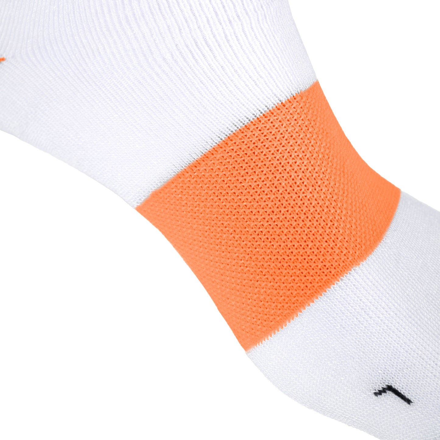 Kompression Socken Weiss/Orange