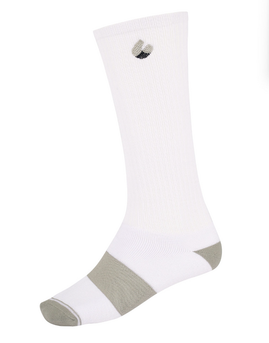Compression Socken Weiss/Grau